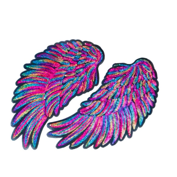 Sequin Angel Wing Patches - Picture 5 of 7